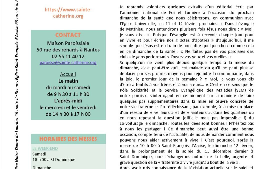 Bulletin de Février 2023