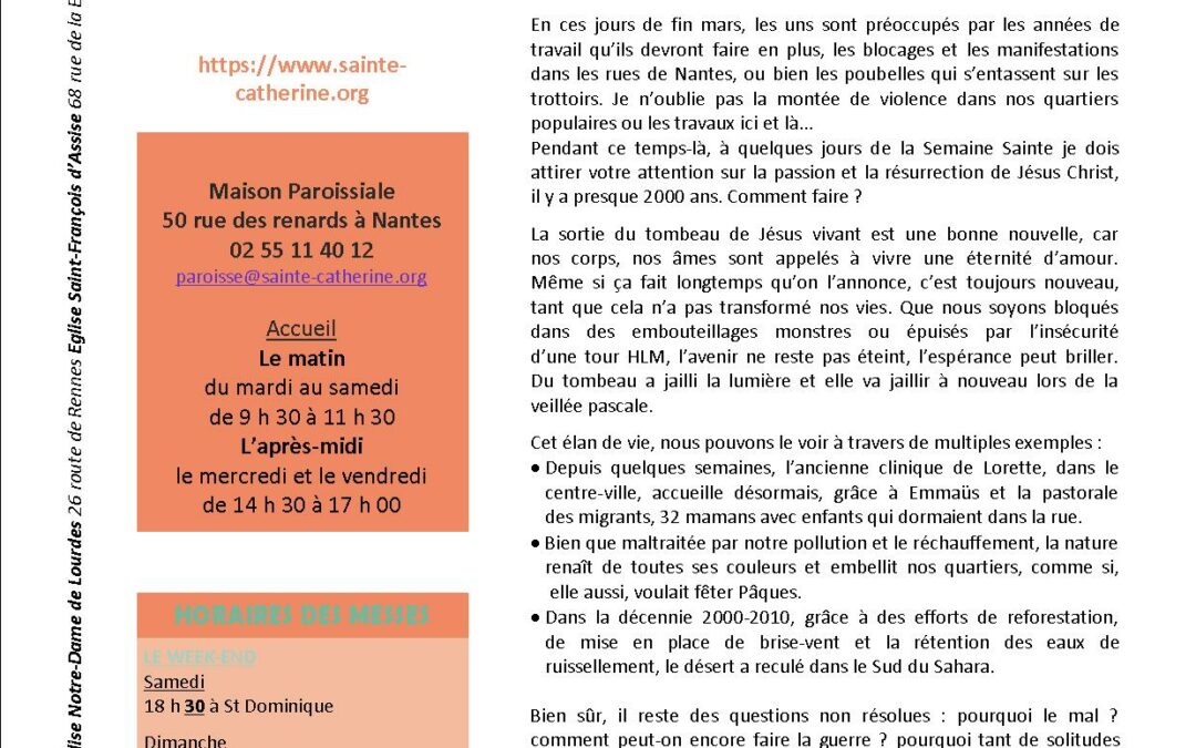 BULLETIN D’AVRIL 2023