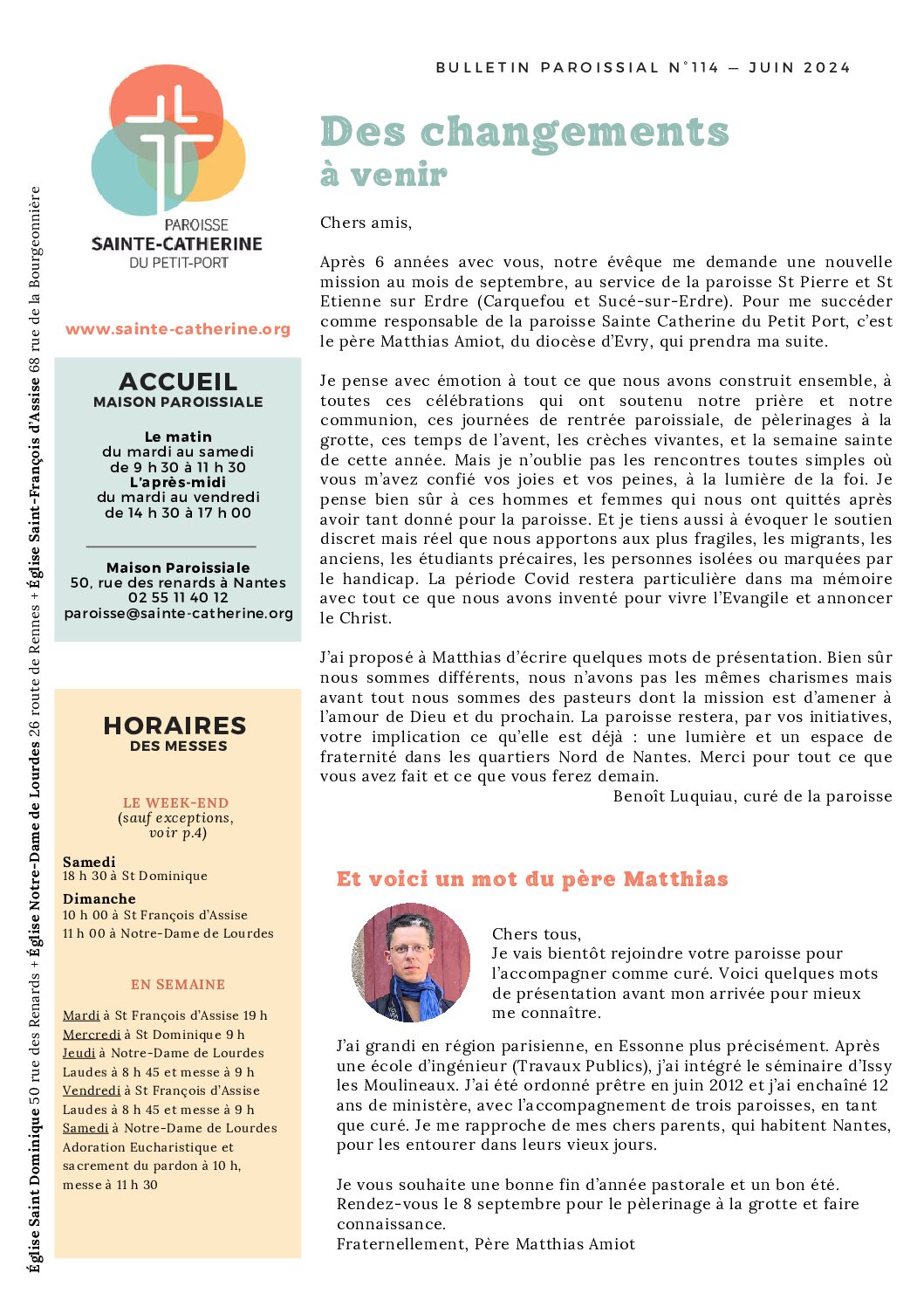 Bulletin du mois de Juin 2024