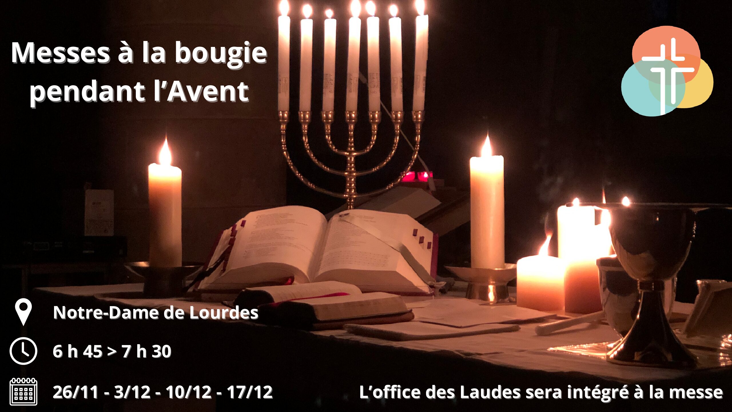 Nouveauté pour l’Avent : Messes à la bougie !