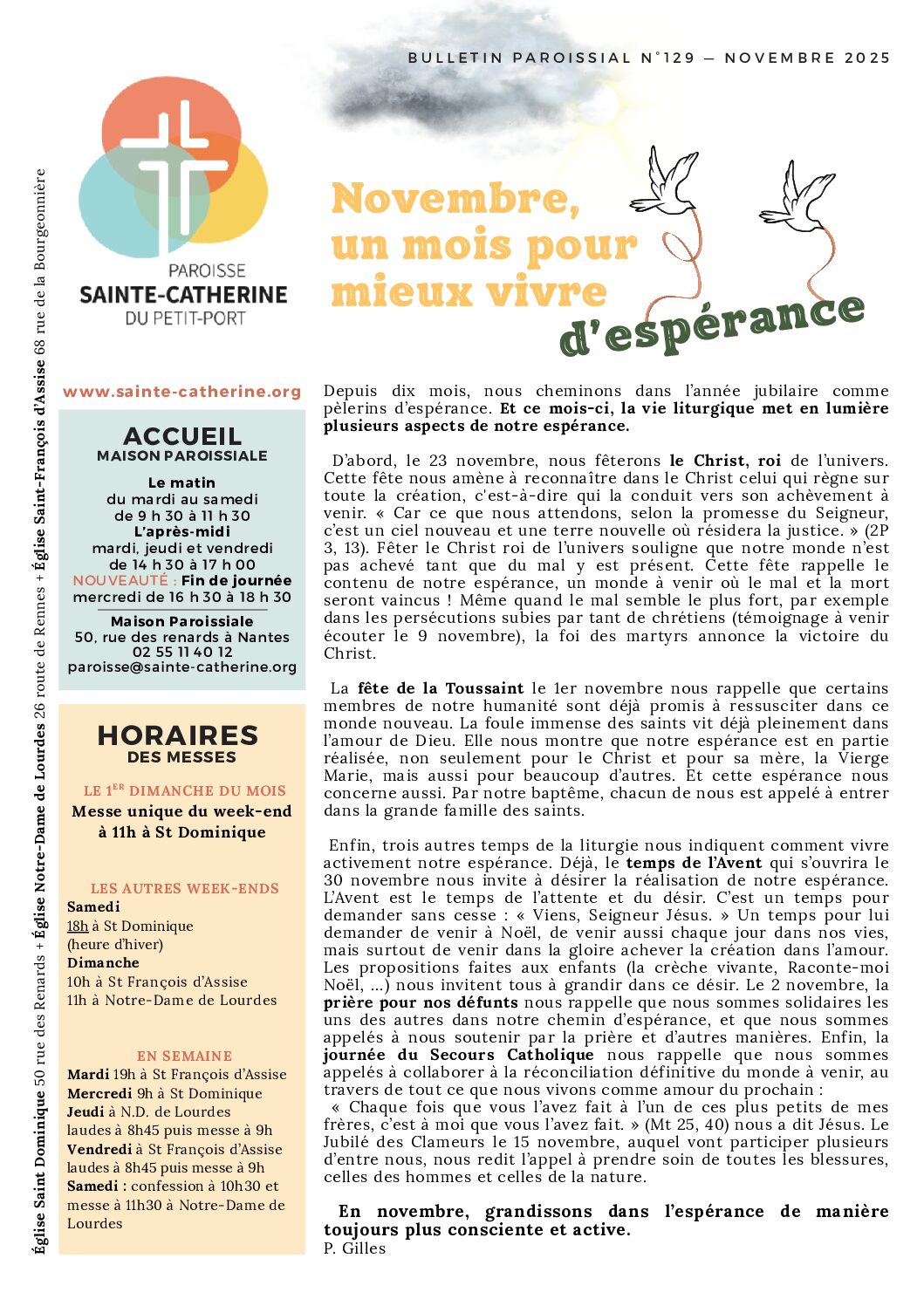 Bulletin de novembre 2025