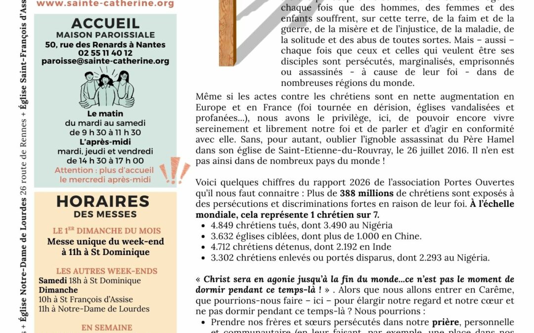 Bulletin paroissial de février 2026