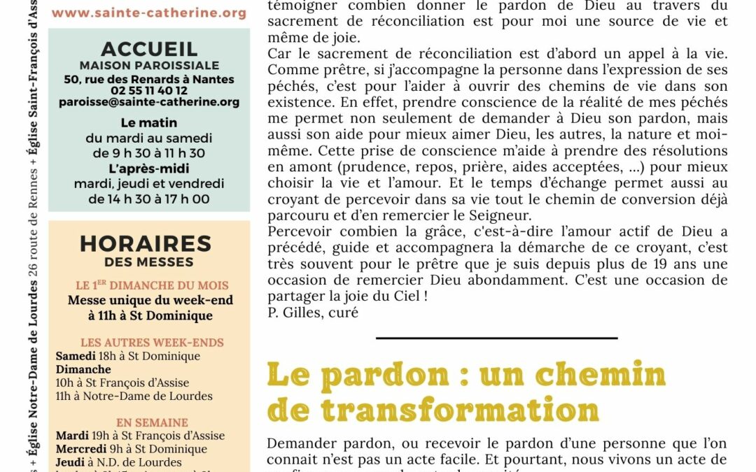 Bulletin paroissial de Mars