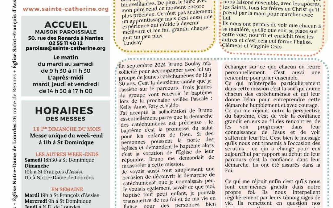 Bulletin paroissial d&rsquo;Avril 2026