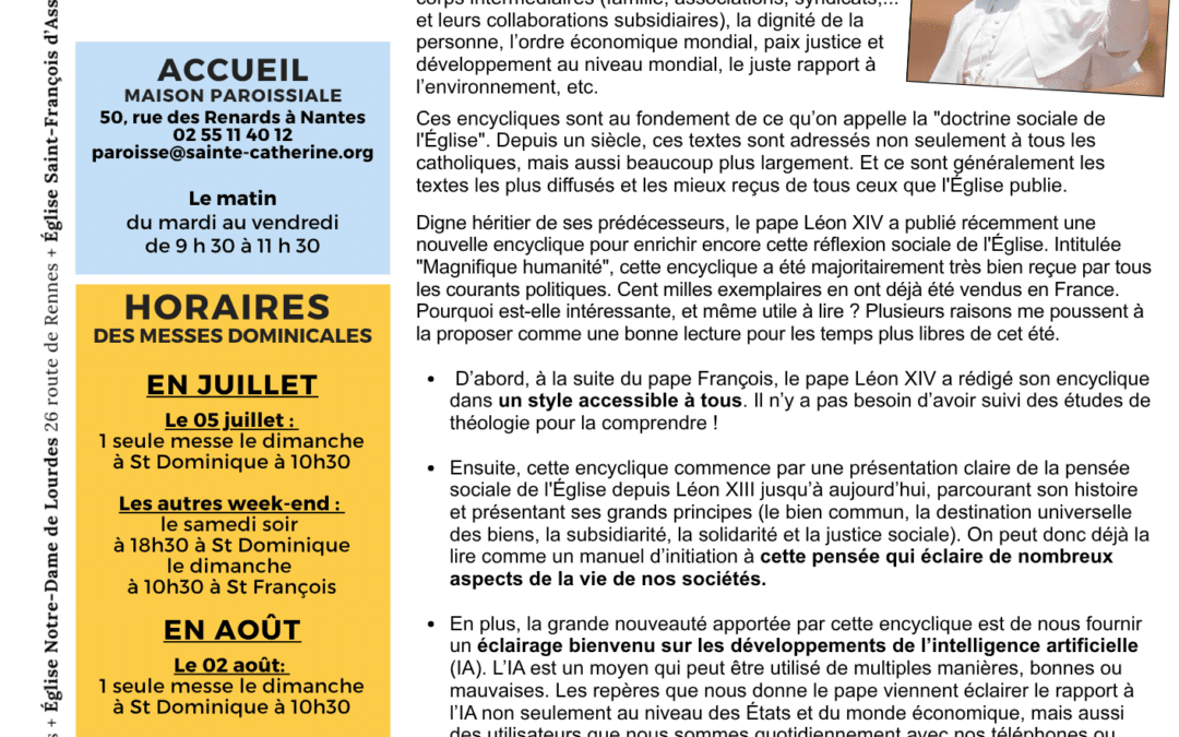 Bulletin de l&rsquo;été